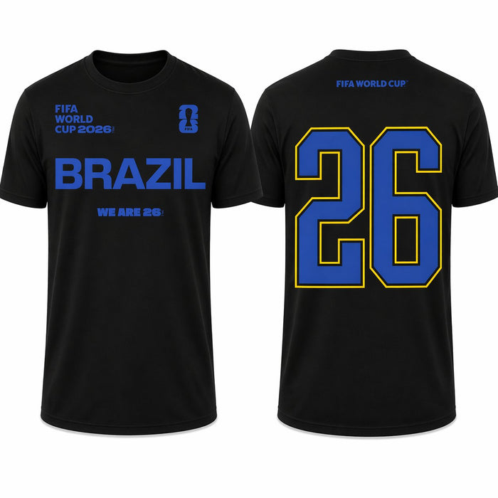 FIFA World Cup 2026 Brazil Shirt – Official "We Are 26" Team Brazil T-Shirt