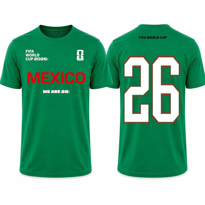 FIFA World Cup 2026 Mexico Shirt – Official "We Are 26" Team Mexico T-Shirt