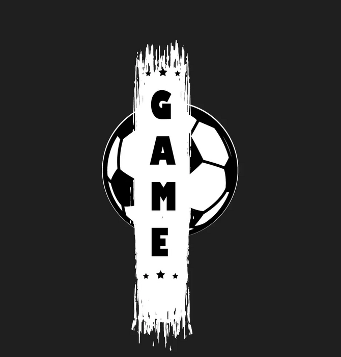 Soccer Game DTF Transfer Ready to Press