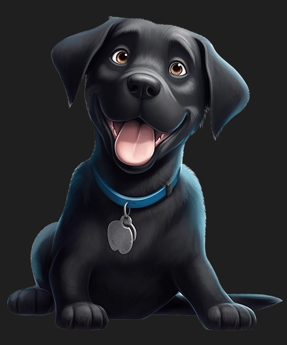 Cute Puppy DTF Transfer Ready to Press