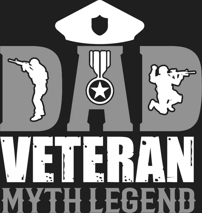 Dad Myth Legend DTF Transfer Ready to Press