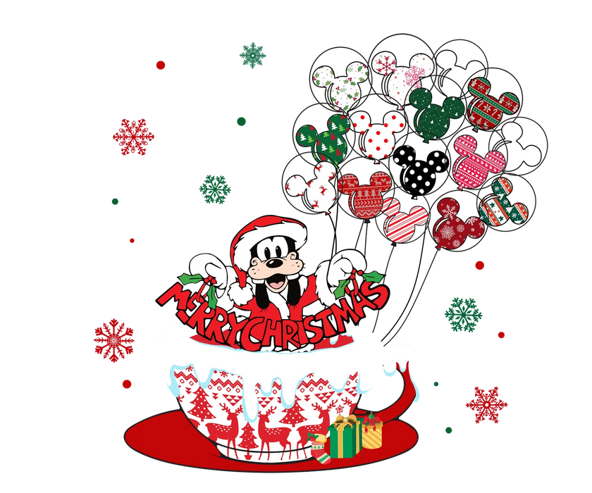 Merry Christmas DTF Transfer Ready to Press