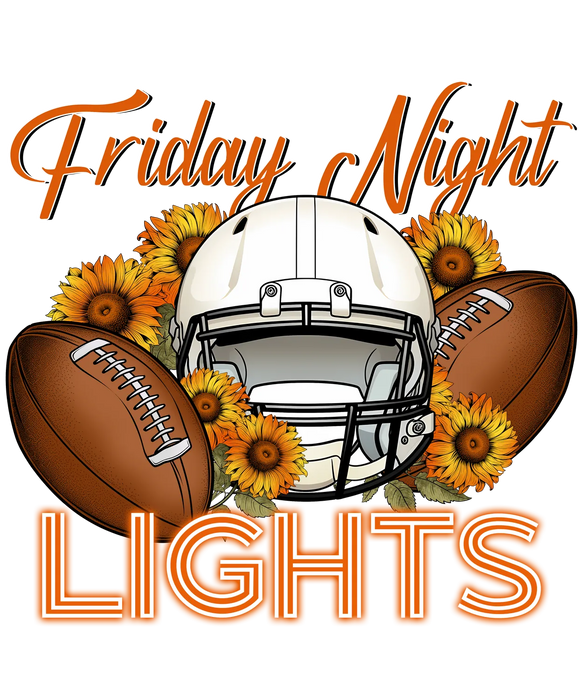 Friday Night Lights DTF Transfer Ready to Press