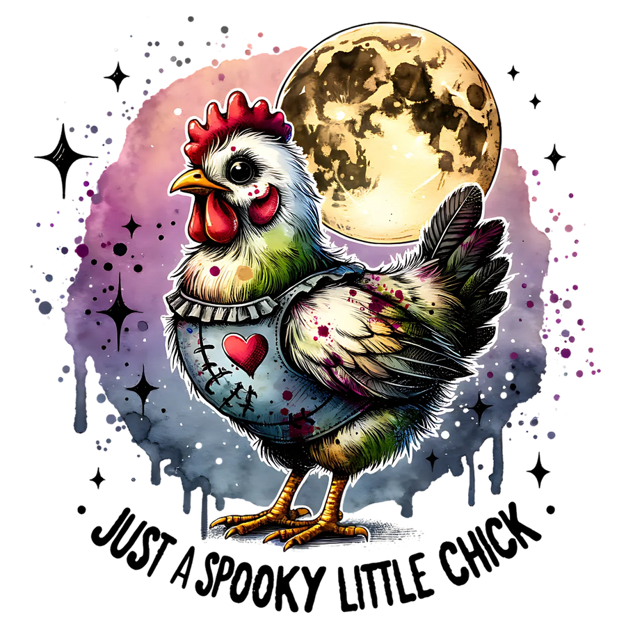 Moonlit Chicken DTF Transfer Ready to Press