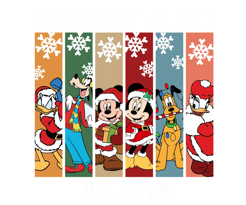Christmas Mickey & Co DTF Transfer Ready to Press