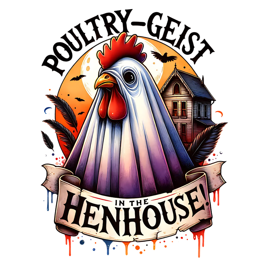 Poultrygeist Henhouse DTF Transfer Ready to Press