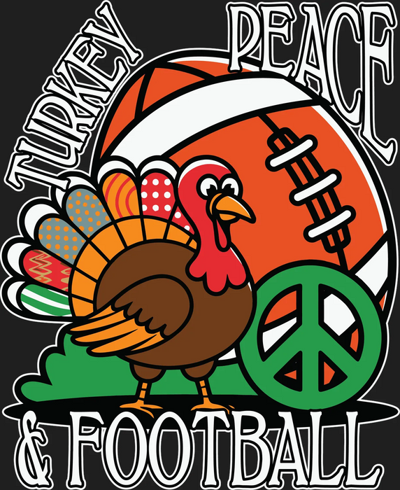 Turkey Peace Football DTF Transfer Ready to Press