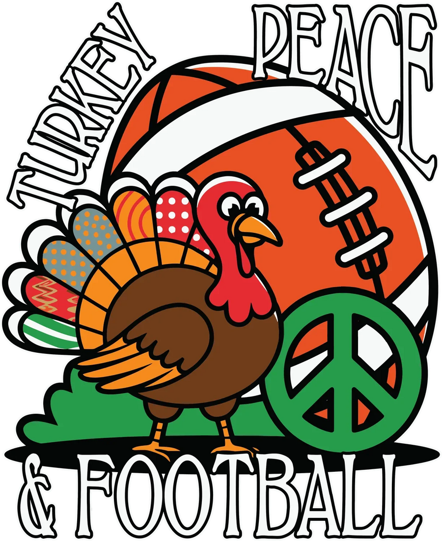 Turkey Peace Football DTF Transfer Ready to Press