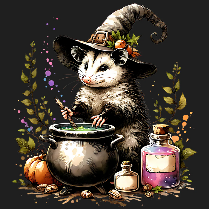 Halloween Possum DTF Transfer Ready to Press