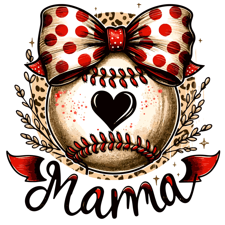 Baseball Mama Design - DTF listo para imprimir