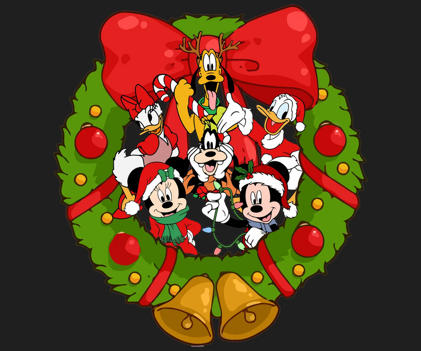 Christmas Wreath DTF Transfer Ready to Press