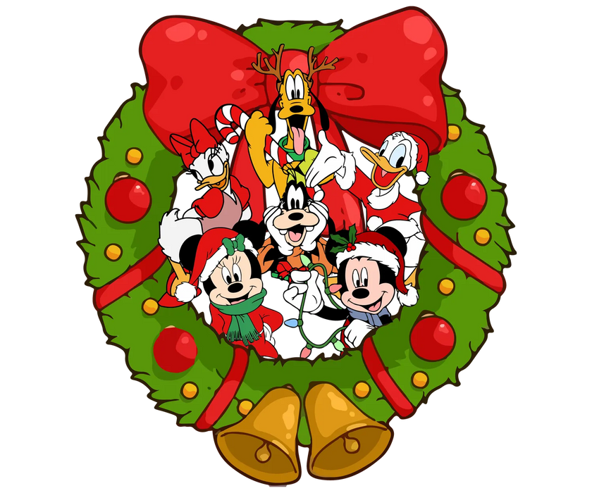 Christmas Wreath DTF Transfer Ready to Press