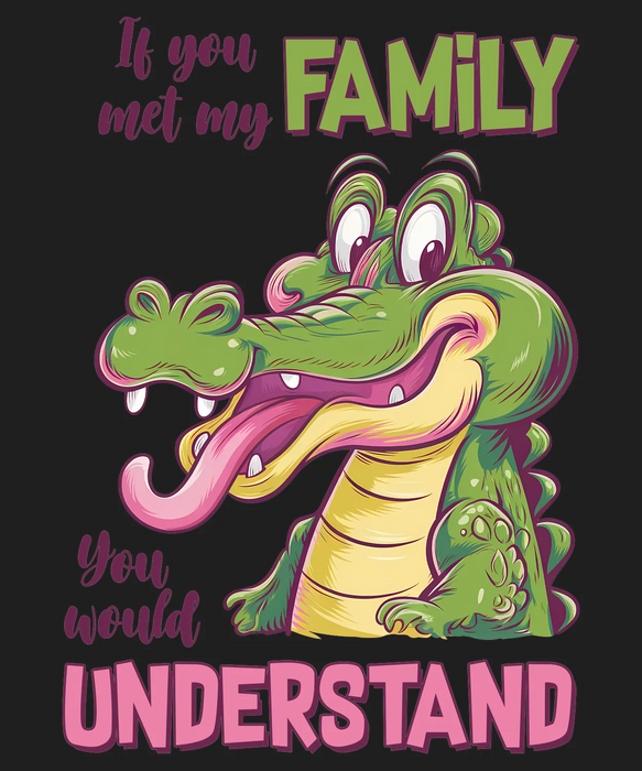 Family Crocodile DTF Transfer Ready to Press