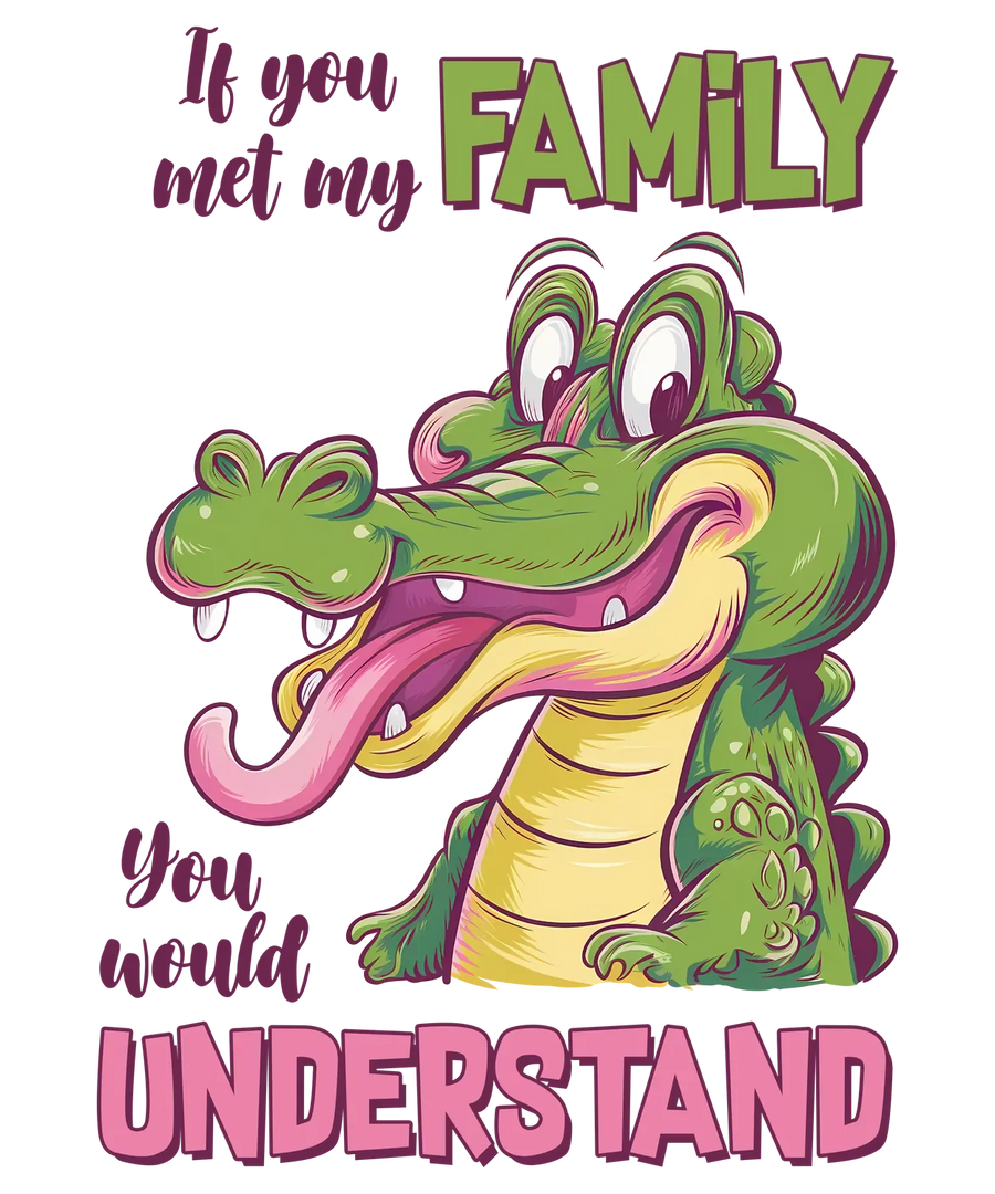 Family Crocodile DTF Transfer Ready to Press