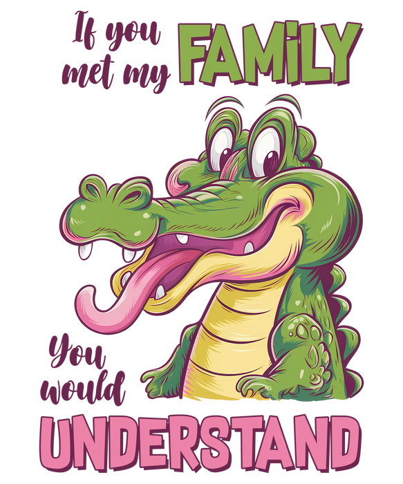 Family Crocodile DTF Transfer Ready to Press