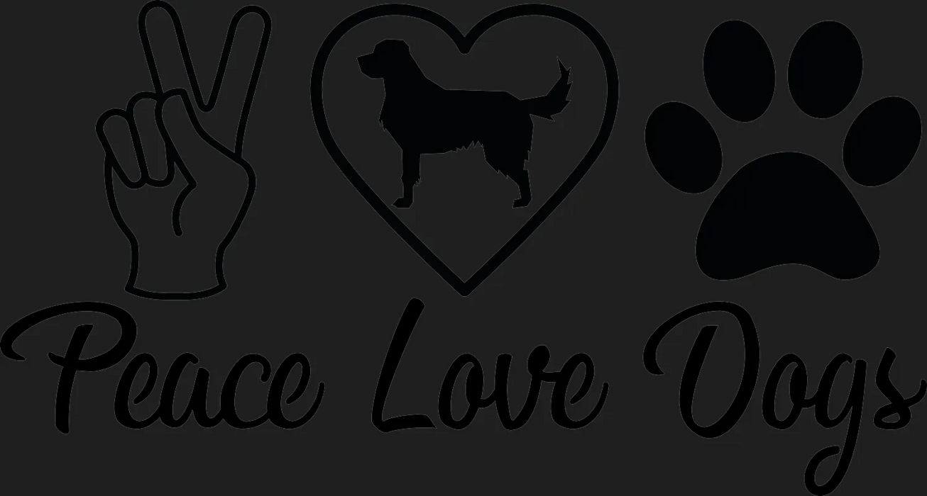 Peace Love Pets DTF Transfer Ready to Press