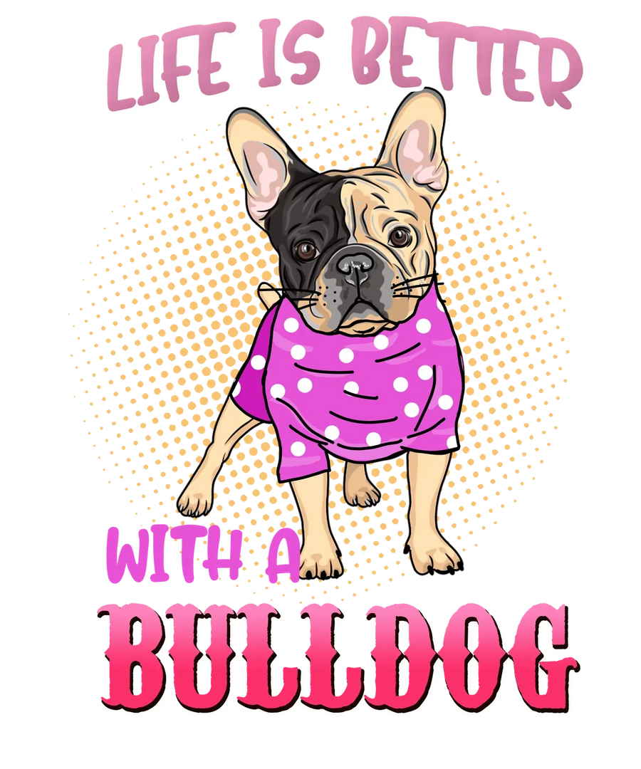 Bulldog Lover DTF Transfer Ready to Press