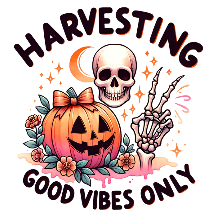 Halloween Kürbisernte Gute Laune DTF Transfer