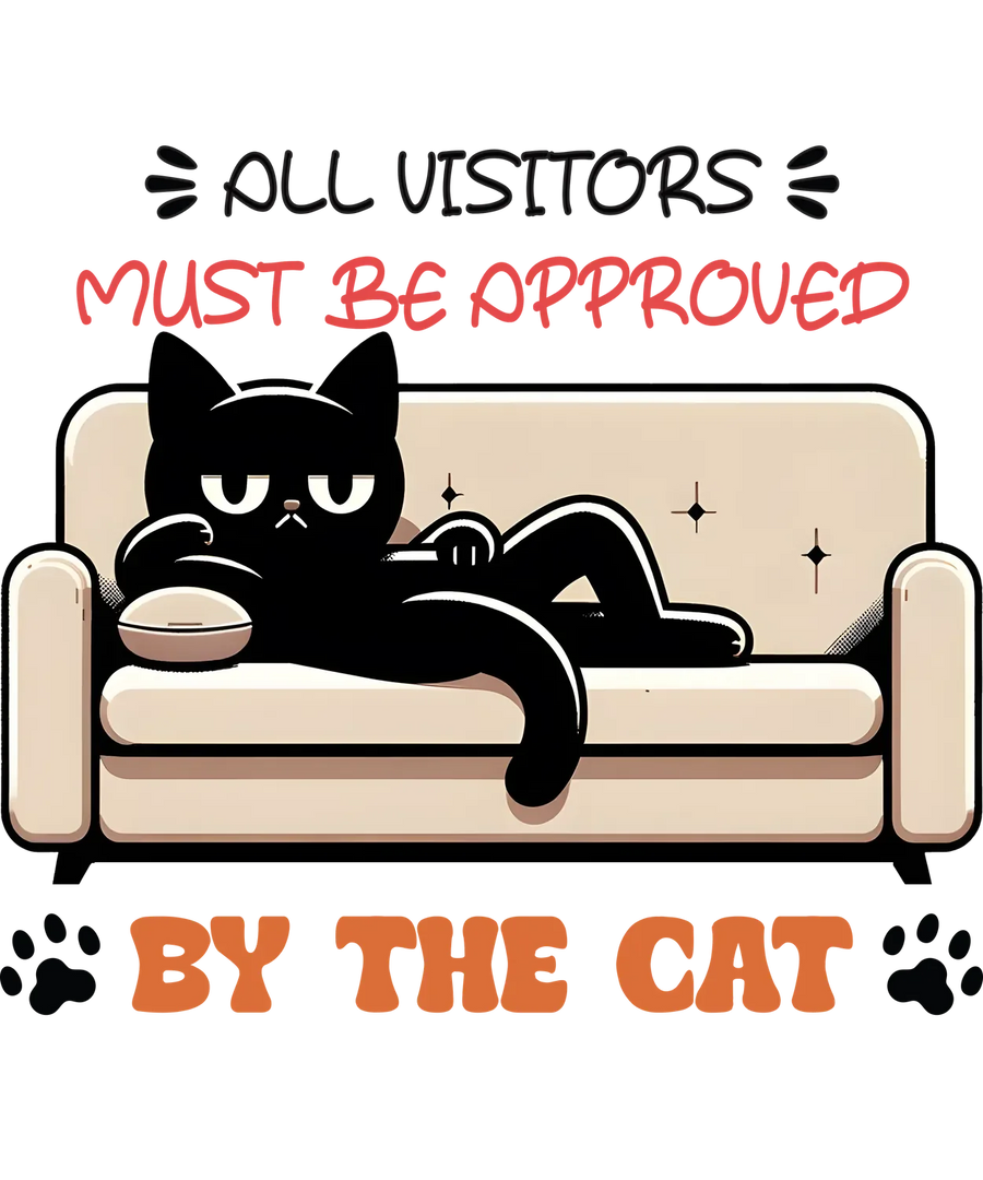 Cat Approval DTF Transfer Ready to Press
