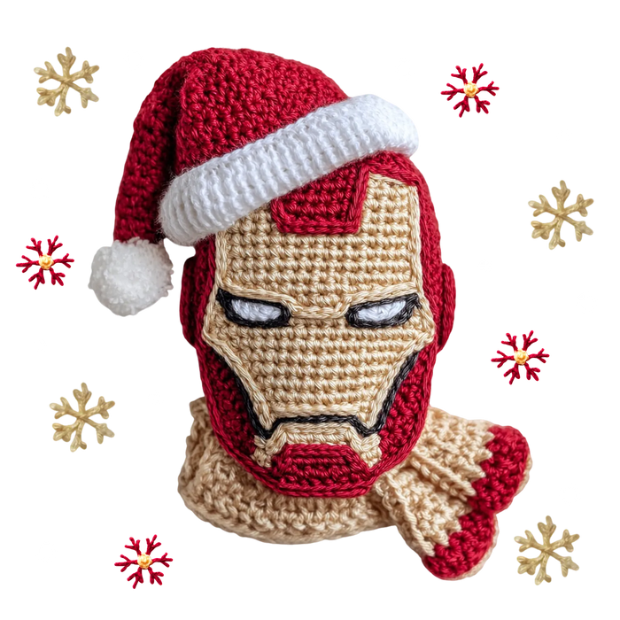 Christmas Iron Man DTF Transfer Ready to Press