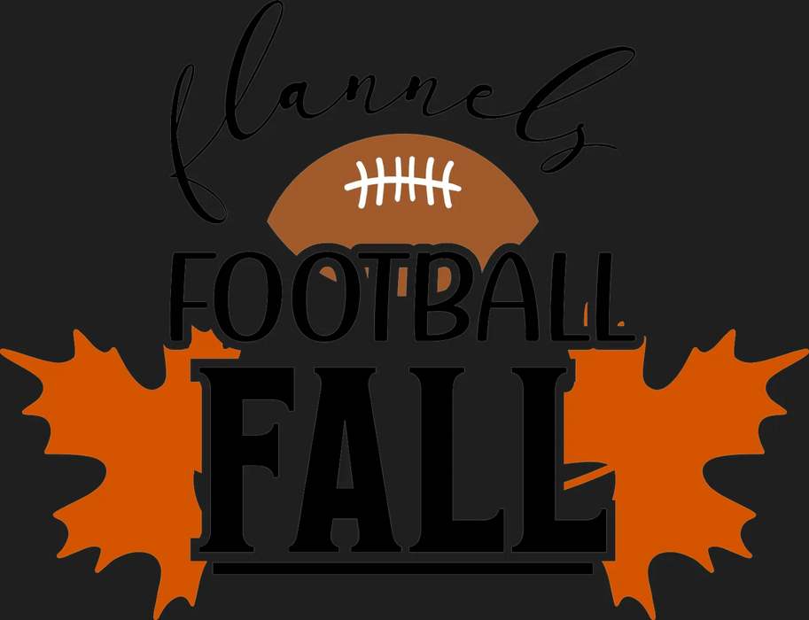 Football Fall Flannel DTF Transfer Ready to Press