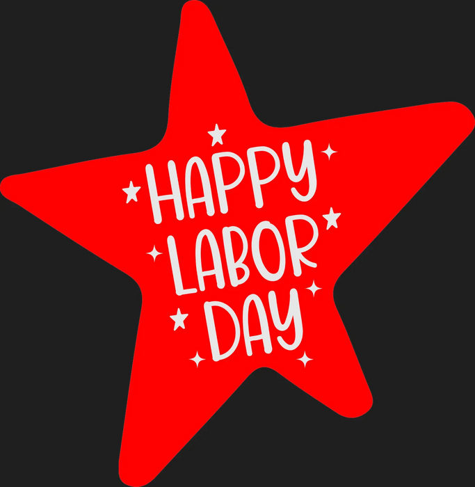 Labor Day Apparel Star DTF Print