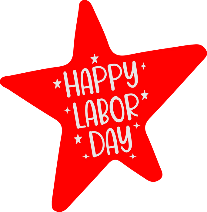 Labor Day Apparel Star DTF Print