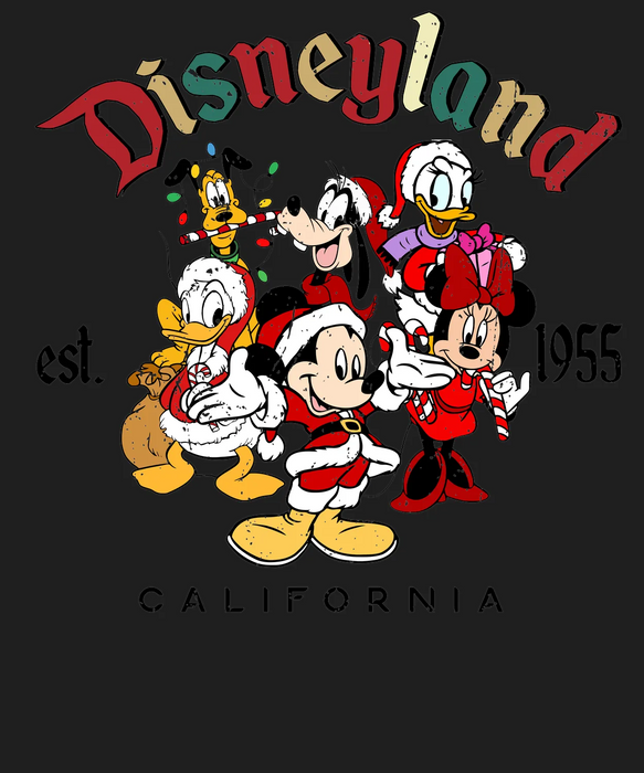 Disneyland Christmas DTF Transfer Ready to Press