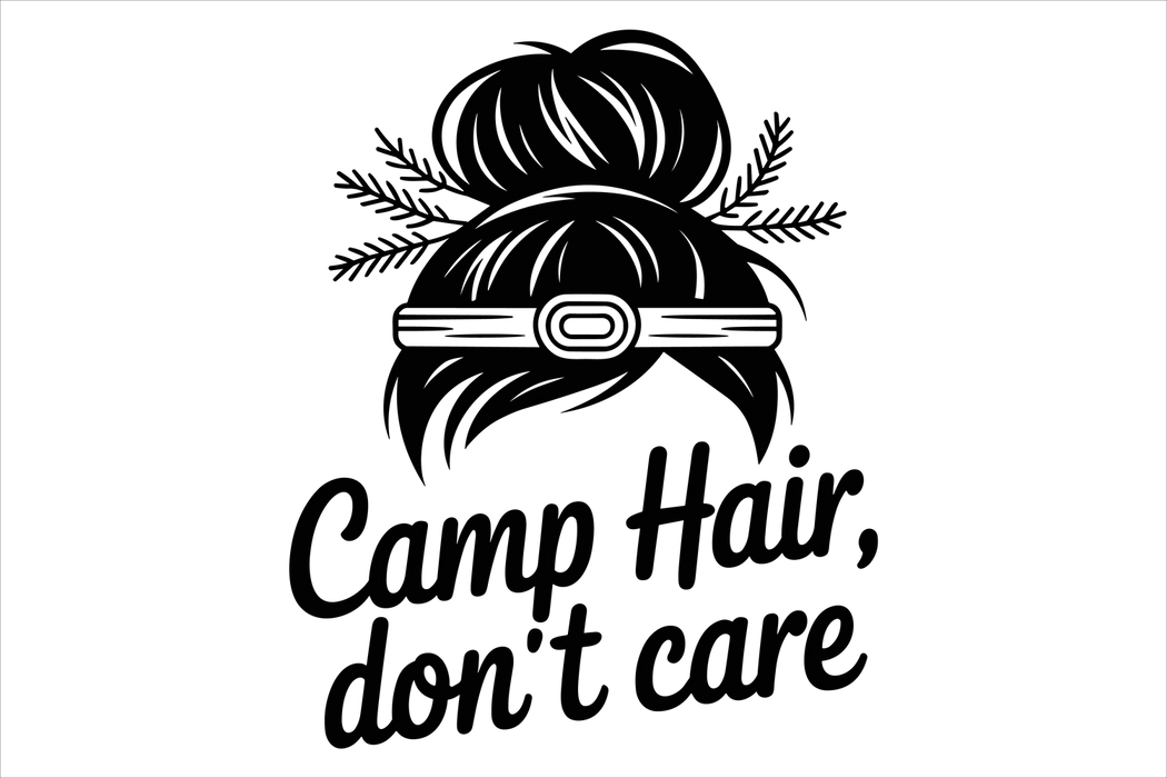 Camp Hair DTF Transfer Ready to Press