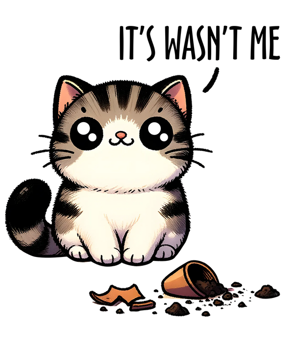 Cute Cat DTF Transfer Ready to Press