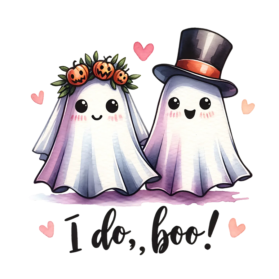 Halloween Love Ghosts DTF Transfer Ready to Press