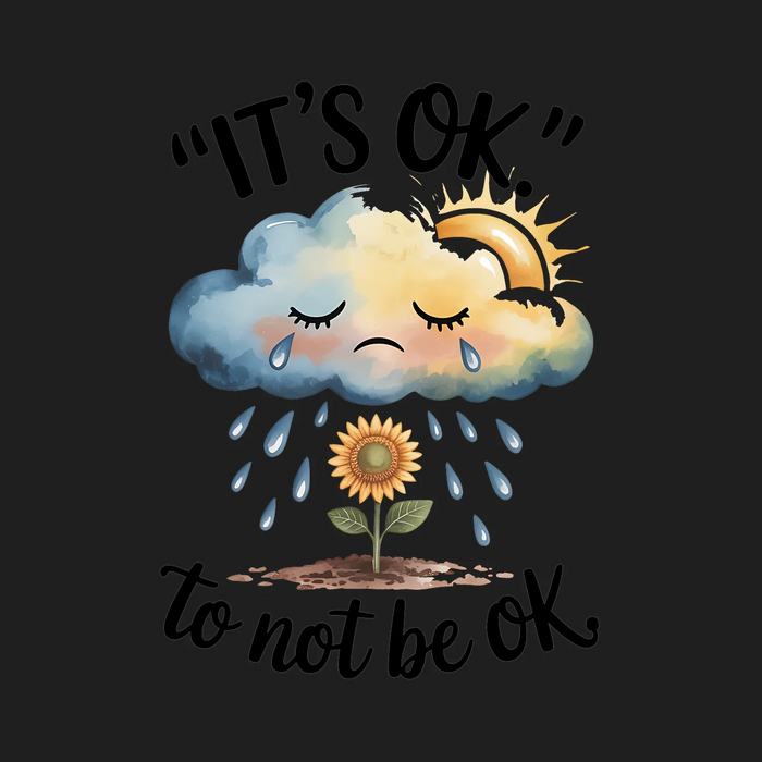 It's OK to Not Be OK DTF Transfer Ready to Press