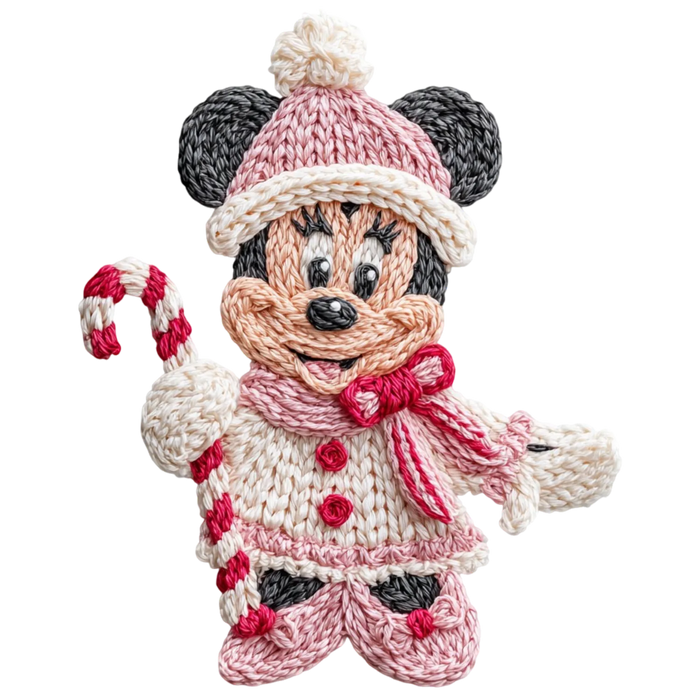 Holiday Minnie DTF Transfer Ready to Press