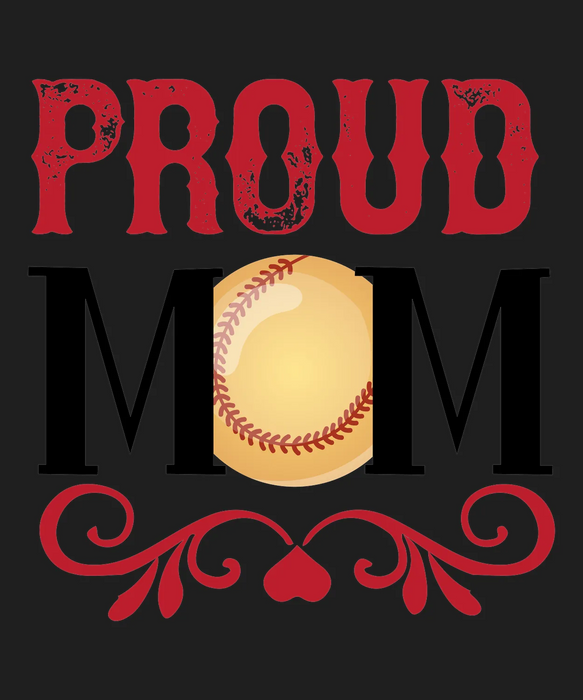 Proud Baseball DTF Transfer Ready to Press