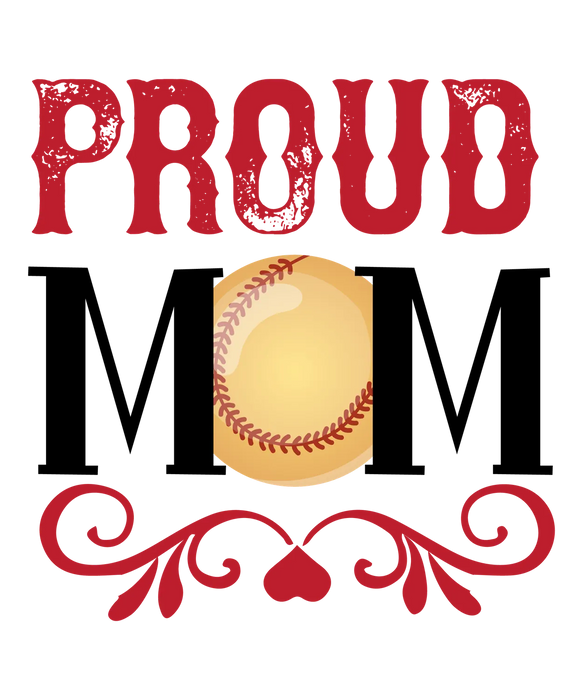 Proud Baseball DTF Transfer Ready to Press