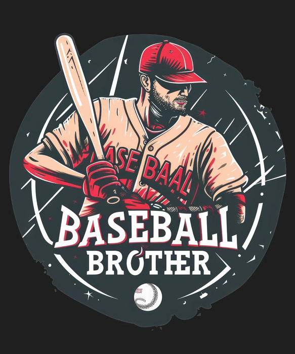 Baseball Brother DTF Transfer Ready to Press