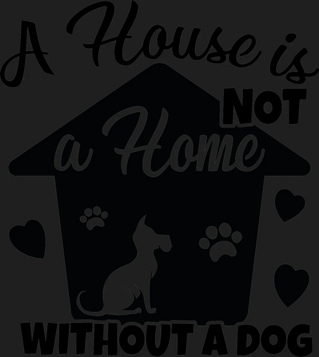 Dog Home DTF Transfer Ready to Press