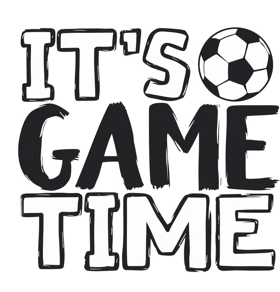 Game Time Soccer DTF Transfer Ready to Press