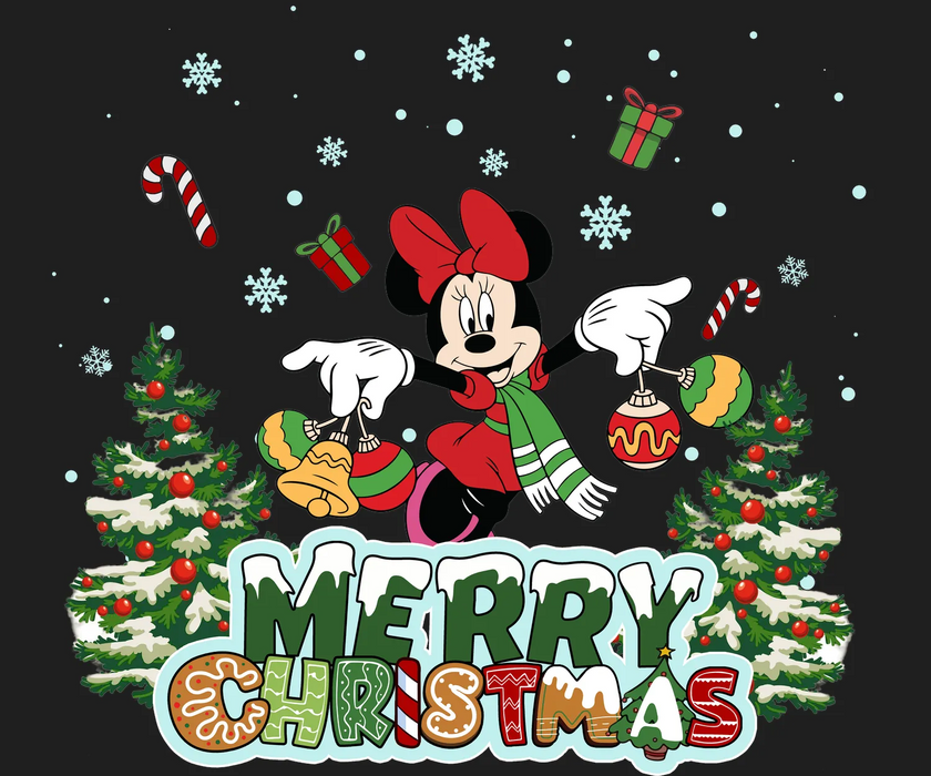 Merry Christmas DTF Transfer Ready to Press