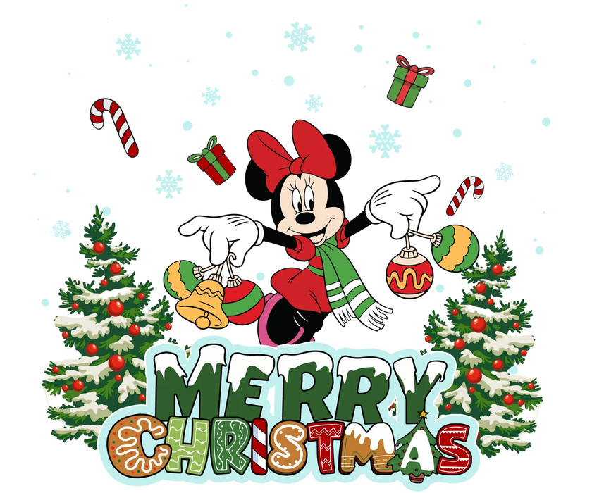 Merry Christmas DTF Transfer Ready to Press