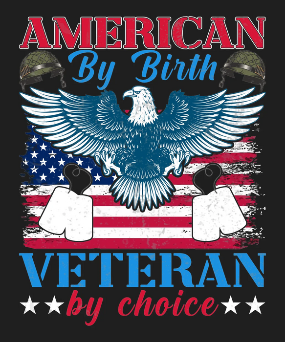 American Veteran DTF Transfer Ready to Press