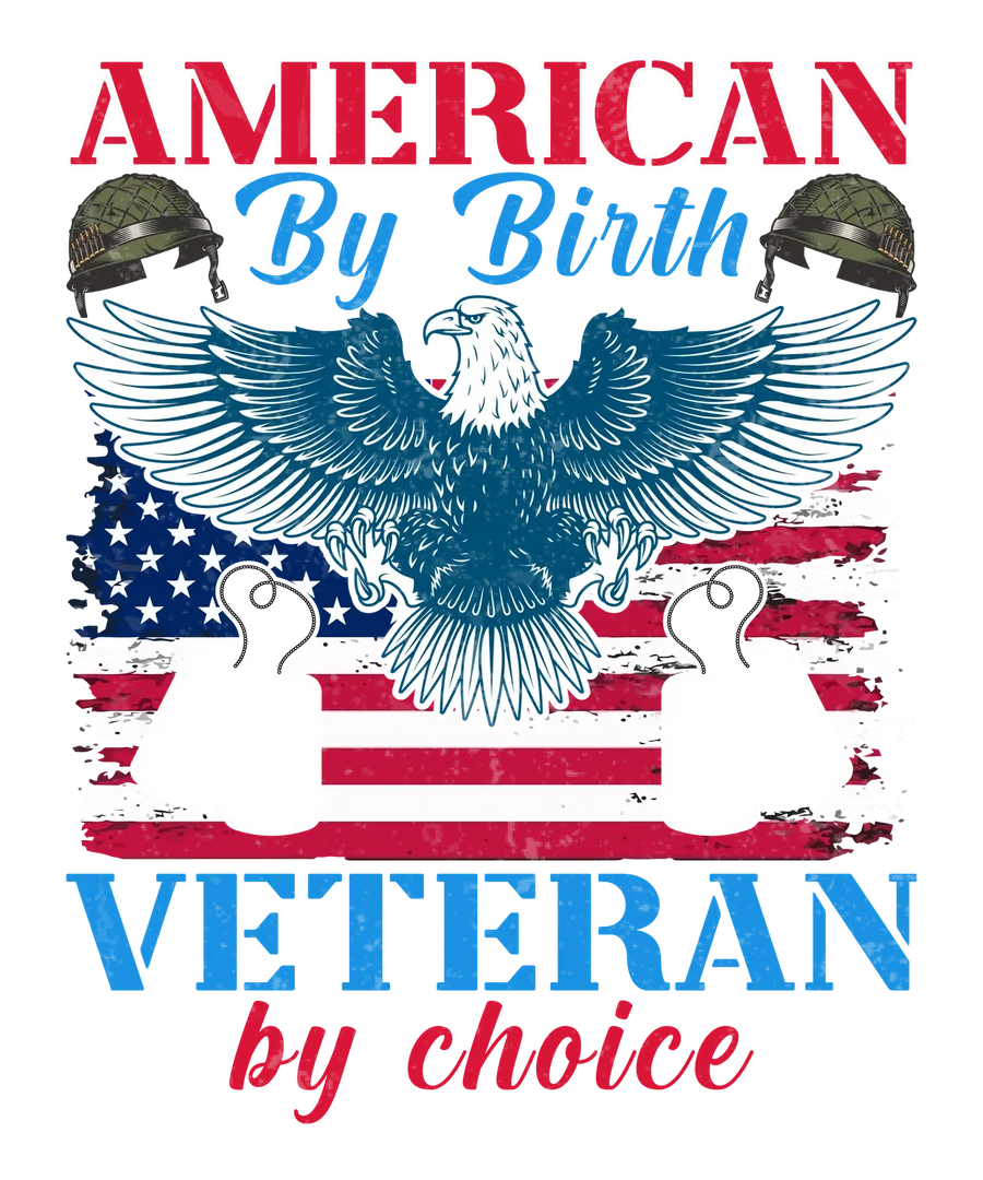 American Veteran DTF Transfer Ready to Press