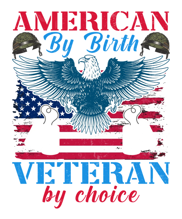 American Veteran DTF Transfer Ready to Press