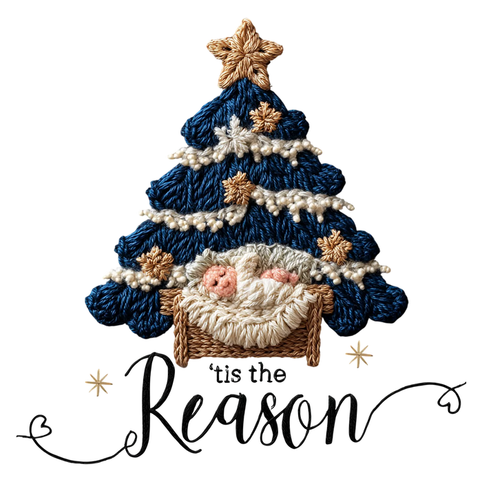 Christmas Tree DTF Transfer Ready to Press