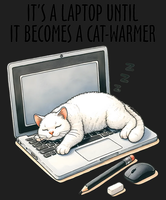 Cat Nap DTF Transfer Ready to Press