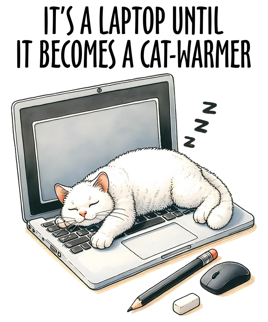 Cat Nap DTF Transfer Ready to Press