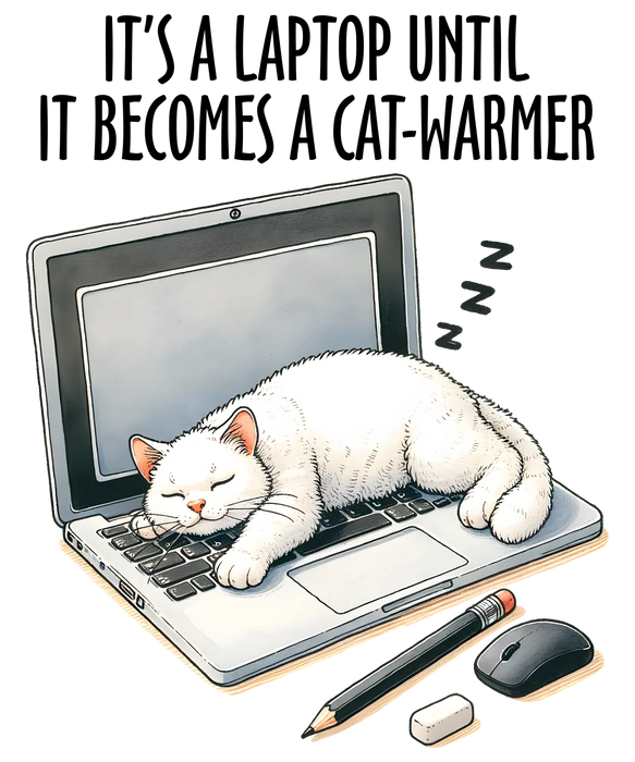 Cat Nap DTF Transfer Ready to Press