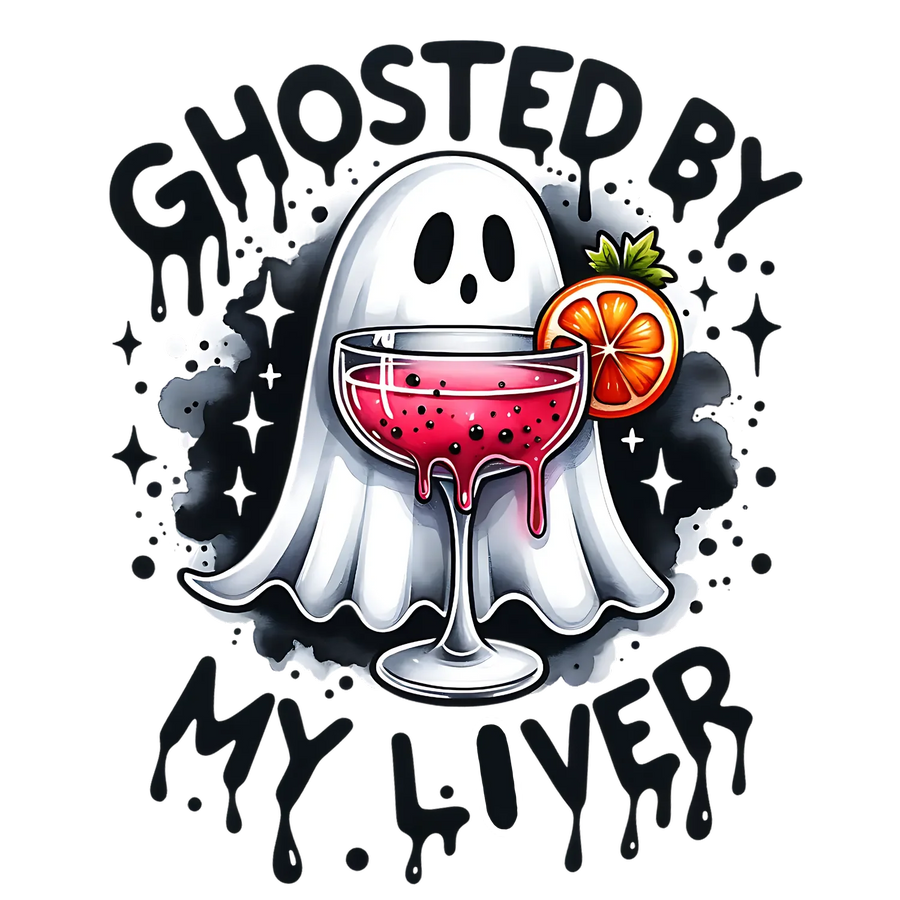 Halloween Ghost DTF Transfer Ready to Press