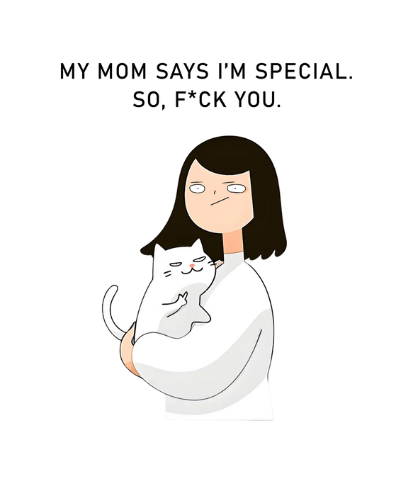 Cat Lady Hug DTF Transfer Ready to Press