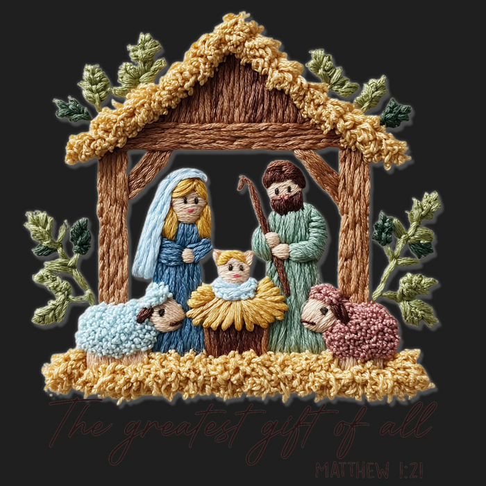 Nativity Scene DTF Transfer Ready to Press